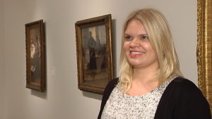 Konstintresserade Ida Lindvall fick museikortet som examensgåva. Ida Lindvall fick museikortet i examensgåva.