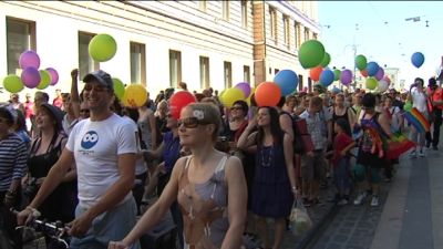 Glada miner i sommarvärmen
