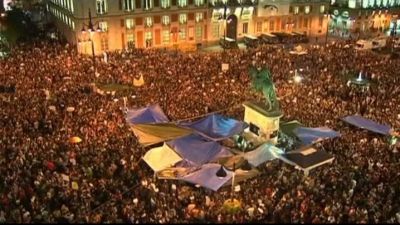Demonstration i Madrid
