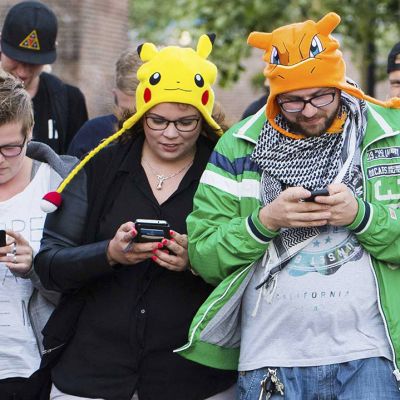 Pokemon go -pelin pelaajia Alankomaissa.