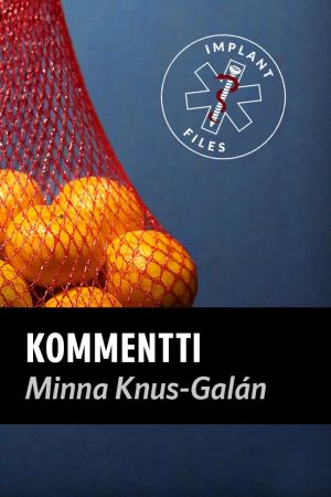 Kuva Minna Knus-Galánista ja appelsiiniverkosta