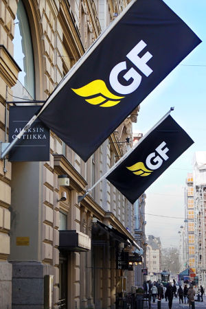 GF Moneyn pääkonttori Helsingin keskustassa.