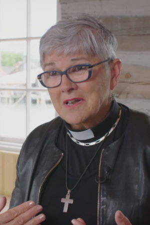 Åländska prästen prästen Maria Widén i sjöfararkapellet