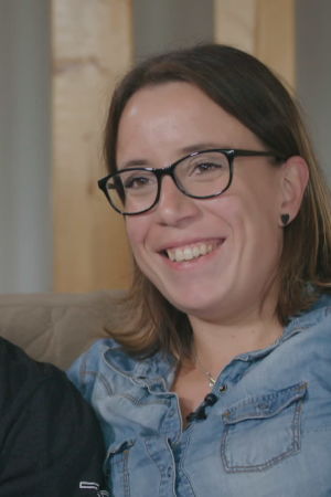 Mats Söderman och Ida Söderman skrattar