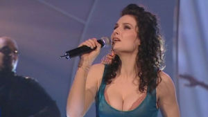 Edean laulaja Marika Krook Suomen euroviisukarsinnassa 1998