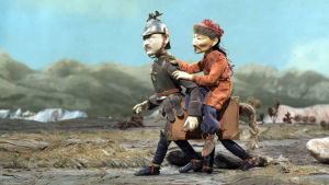 Mannerheim ja Perhonen Katariina Lillqvistin animaatioelokuvassa Uralin perhonen. (2008)
