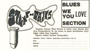 "Stump-ohjus"-riipuksen mainos Stump-lehdessä 1967.