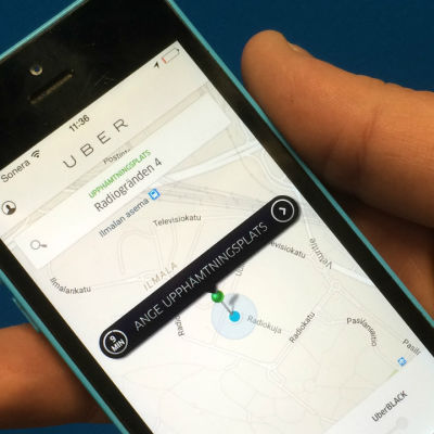 Uber-taxi applikation