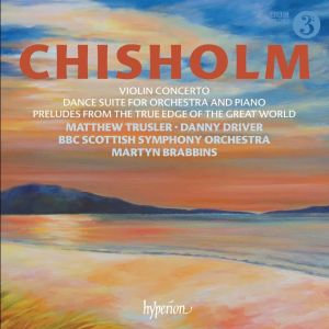 BBC:n skotlantilaisen sinfoniaorkesterin levyn kansikuva (Erik Chisholmin musiikkia).