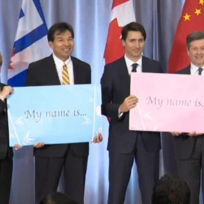 Uutisvideot: Toronton eläintarhan jättiläispandan pennut tapasivat pääministerin