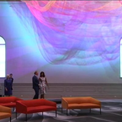 Uutisvideot: Michelle Obama ja Pohjoismaiden johtajien puolisot tutustuivat taidekasvatukseen