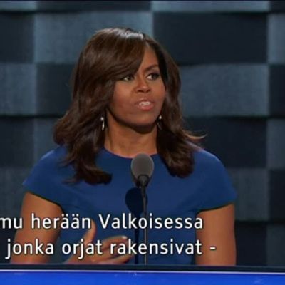 Uutisvideot: Michelle Obama hurmasi puoluekokouksessa