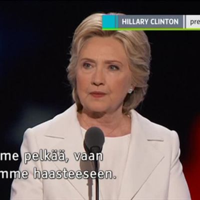 Uutisvideot: Hillary Clinton Philadelphiassa