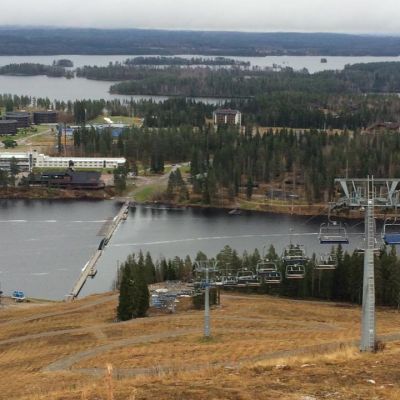 Tahkon lumeton rinne lokakuussa 2016