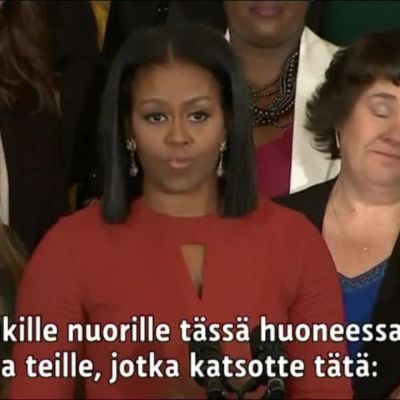 Uutisvideot: Michelle Obama piti tunteikkaan jäähyväispuheen