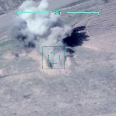 Azerbaidžanin lennokki-iskut tuhoisia armenialaisille
