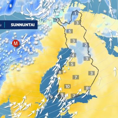 Alkuun poutaa ja aurinkoa – jatkossa tuulista ja sateista