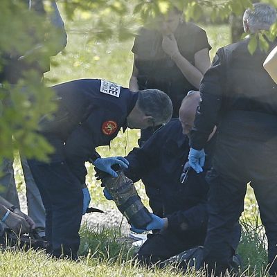 Ranskan poliisi tutki Etan asekätköä Saint-Pée-sur-Nivellessä Etelä-Ranskassa