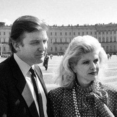 Donald Trump Eremitaasin edustalla