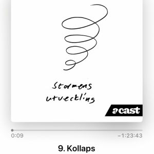 Andra säsongen av Stormens utveckling kommer den 8 augusti. skärmdump av podcast.