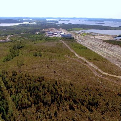 Ilmakuva biojalostamoalueesta