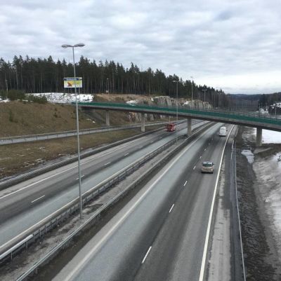 Motorvägen mellan Åbo och Helsingfors.
