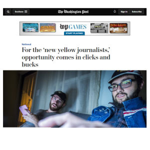 Kuvakaappaus The Washington Postin jutusta