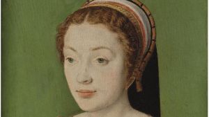 Renée de France. Muotokuva: Corneille de la Haye (Wikimedia) Ranskalainen oppinut nainen Renée de France, protestanttien suojelija 1500-luku
