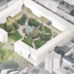 Jyväskylän Kirkkopuiston havainnekuva