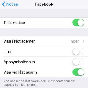 Med Ios 8 kan man ställa in notiser och meddelanden i Inställningar - Notiser. Notifikationer på iPhone