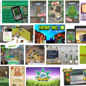 En snabb googlesökning ger många resultat på olika spel där man odlar marijuana.
