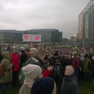 Kärleksdemonstrationen på Medborgartorget