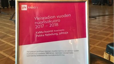 Yleisradion vuoden nuorisokuoron kunniakirja