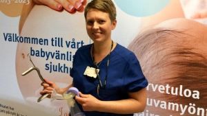 Jaana Ekebohm har hjälpt många bebisar till världen på Vasa centralsjukhus. Jaana Ekebohm är barnmorska på Vasa Centralsjukhus.