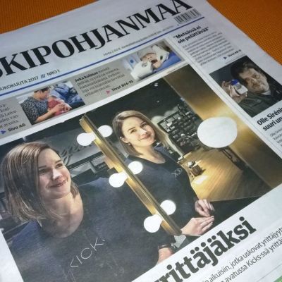 Keskipohjanmaa-lehden ensimmäinen koetabloid lukijoille.