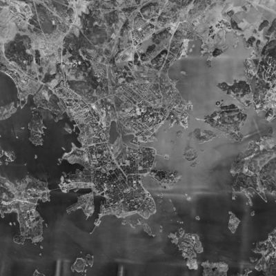 Ilmakuva Helsingistä 1950