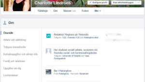 Du kan justera dina personliga inställningar när som helst. Skärmdump på inställningar för personlig information på Facebook.