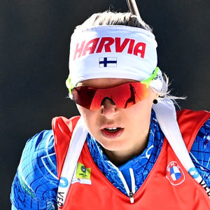 Mari Eder under skidskytte-VM 2021.