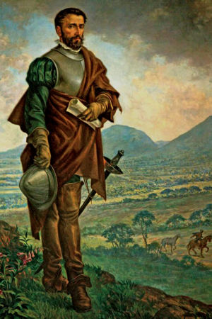 Gonzalo Jiminez de Quesada hämtade potatisen till Europa. gonzalo jiménez de quesada hämtade potatisen till europa.