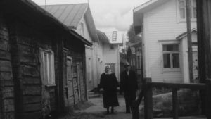 Katunäkymä Iistä 1950-luvulta