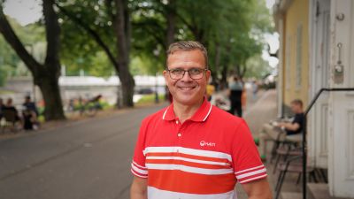 Petteri Orpo fotograferad i Åbo.