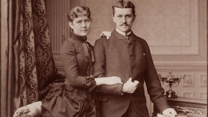 Förlovningsparet Fanny och Paul Sinebrychoff. Hemmuseet. förlovningsparet Fanny och Paul Sinebrychoff hemmuseet