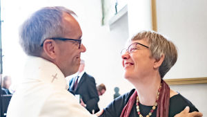 För Björn Vikström har det blivit mycket kvalitetstid med frun Maria under de senaste veckorna. Björn Vikström med sin fru Maria