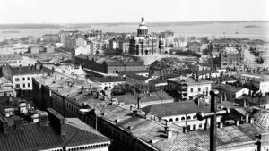 Näkymä Nikolainkirkon tornista itä-kaakkoon 1909