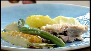 Papillote med kyckling Papillote med kyckling