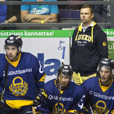 Lukon päävalmentaja Juha Vuori.