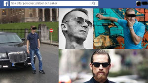 Snuset i de estniska grupperna säljs av hemliga profiler Ett montage med profilbilder från Facebook, de estniska försäljarna har hemliga profiler på Facebook.