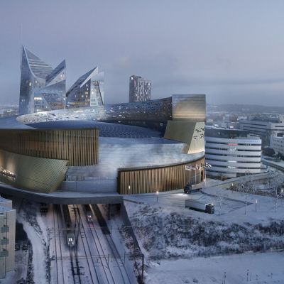 Havainnekuva Tampereen Areenasta
