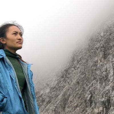 Ngima Doma Sherpa arbetar för andra gången i Tyrolen.