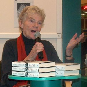 Märta Tikkanen på Bokmässan i Helsingfors hösten 2004. Märta Tikkanen på Bokmässan i Helsingfors år 2004.